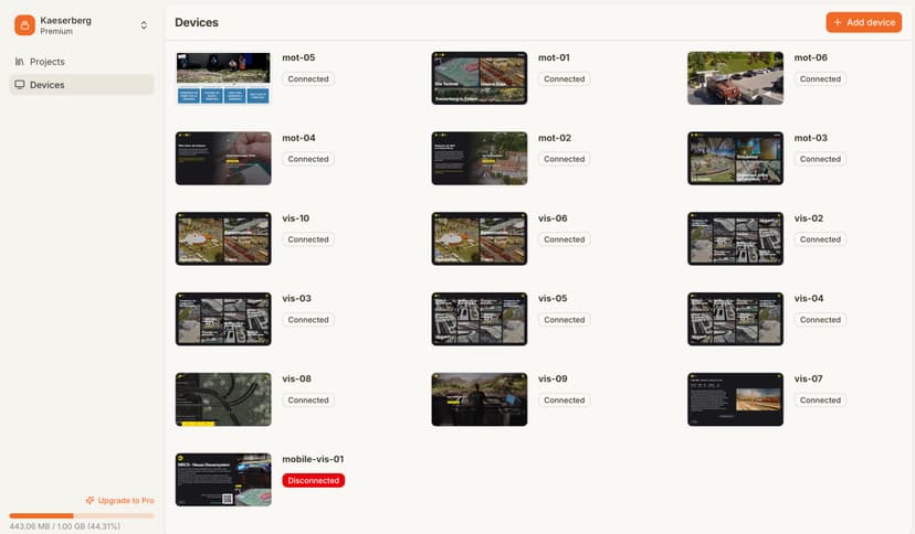 Interactive museum display