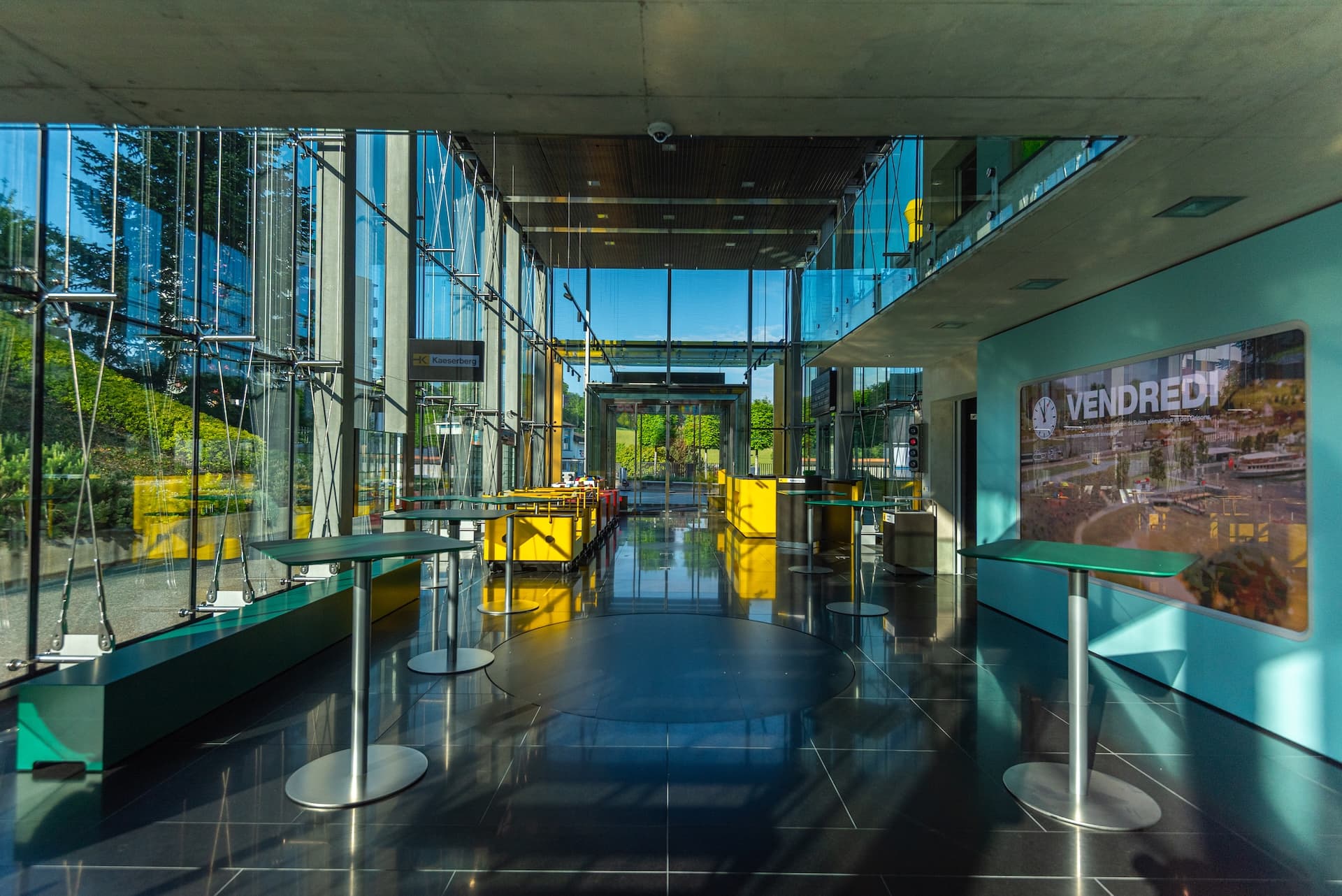 Interactive touchscreen exhibition at Kaeserberg