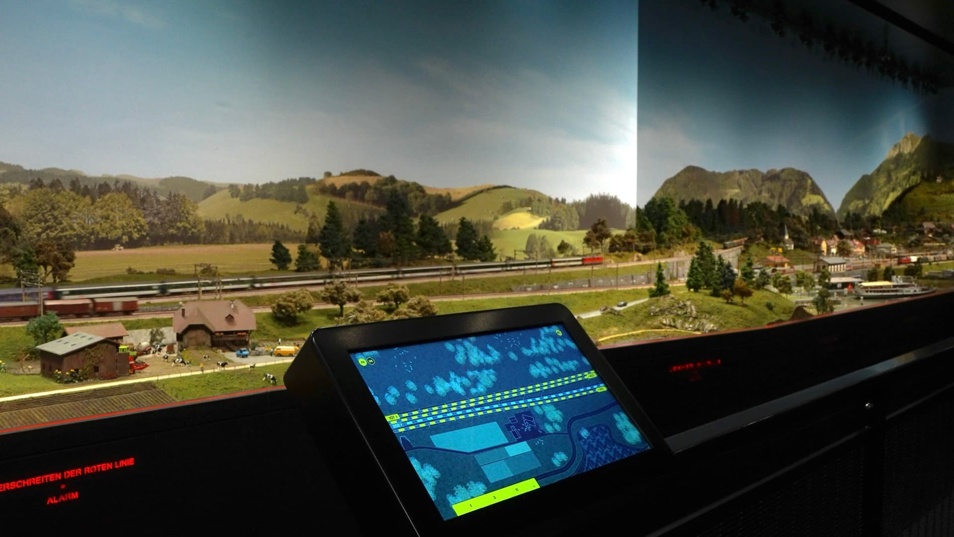 Museum screen installation